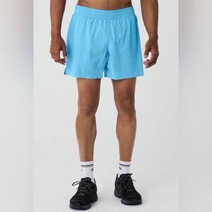 ALO Men's Adapt 5" Lined Running Shorts Large Azure Blue